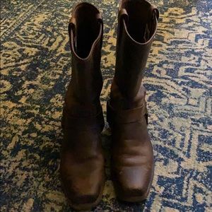 Genuine Frye Harness boots.
